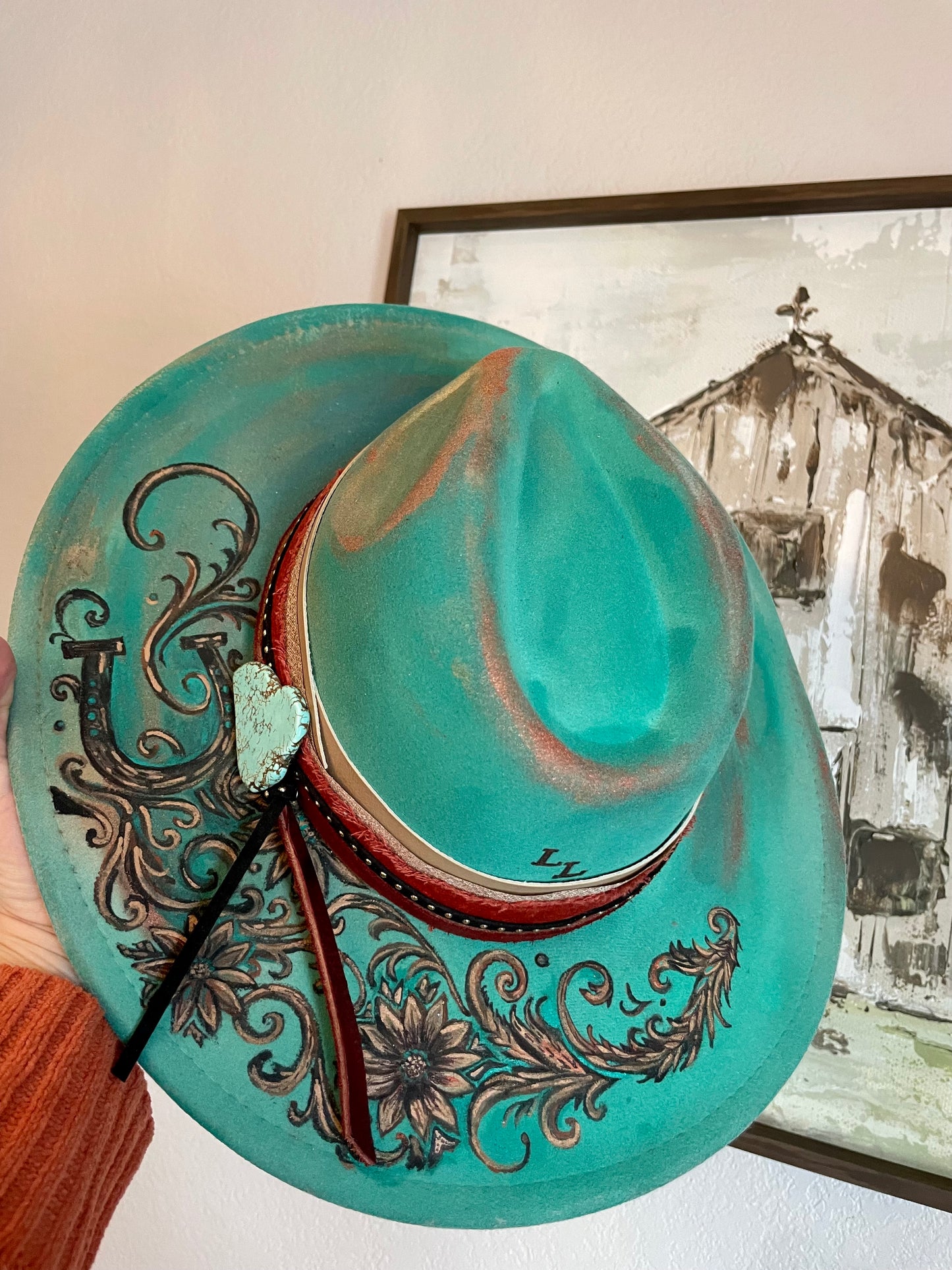#65 Western Flare. Custom Loralee Garton Hat