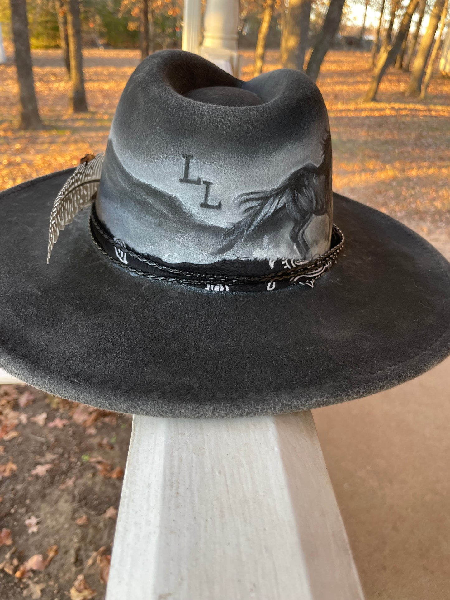 #69 Custom Loralee Garton Hat “Poncho and Lefty”