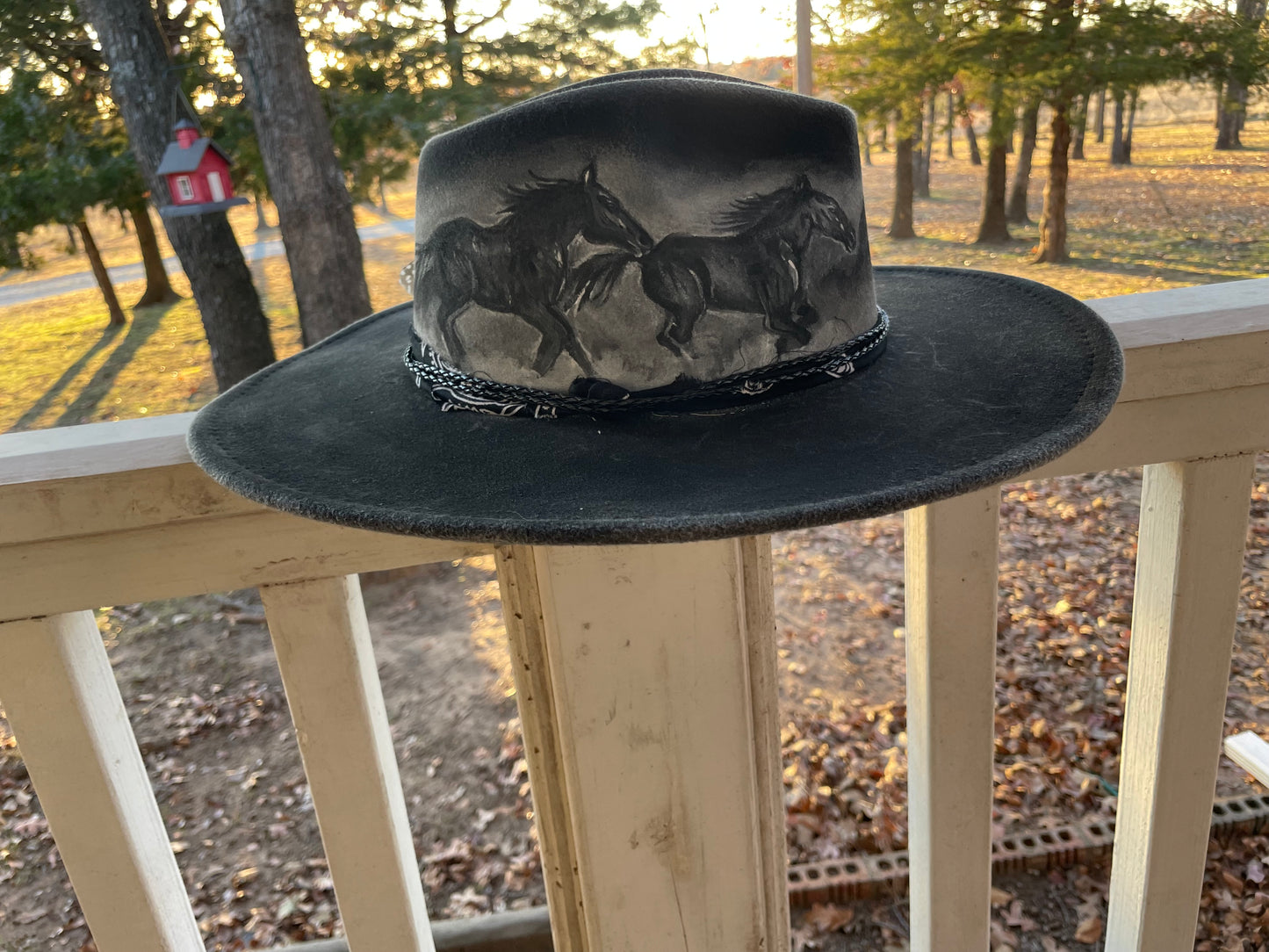 #69 Custom Loralee Garton Hat “Poncho and Lefty”