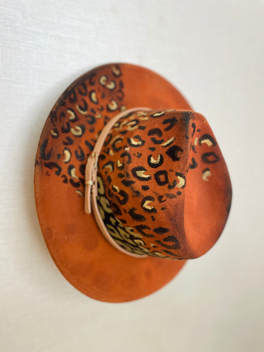 #49 Custom Loralee Garton Hat  "Leopard Obsession"