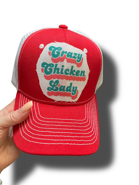 Crazy Chicken Lady Baseball Hat