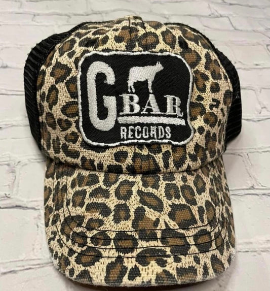 Leopard Gbar Records Hat