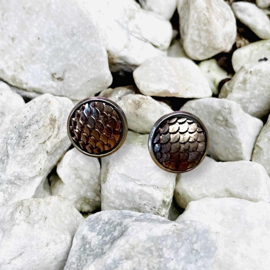 Brown Mermaid Studs