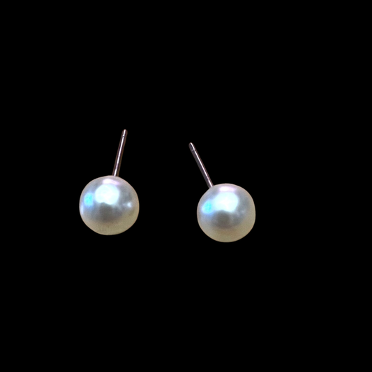 Faux Pearl Studs