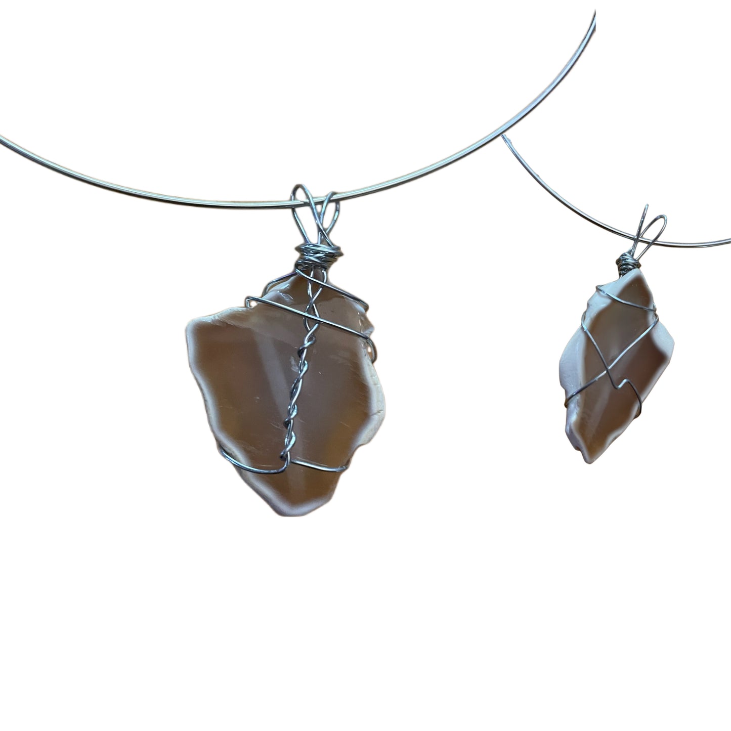 Wrapped Stone Agate Necklace