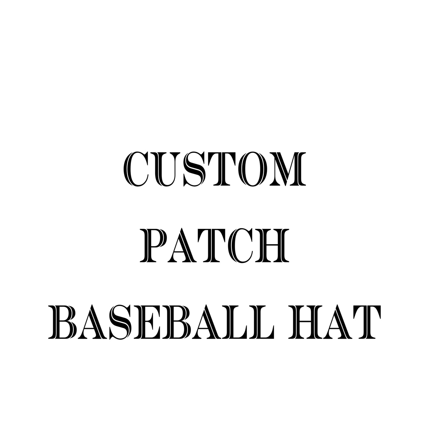 Custom Order Baseball Patch Hat by Loralee Garton